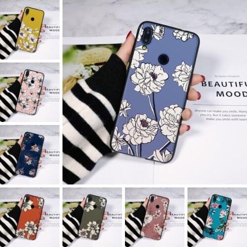 Flower Phone Case For Xiaomi Redmi 7 7A K20 Pro GO Y2 Y3 Silicone Soft TPU Back Cover For Xiaomi Redmi Note 7S 7 PRO Cases