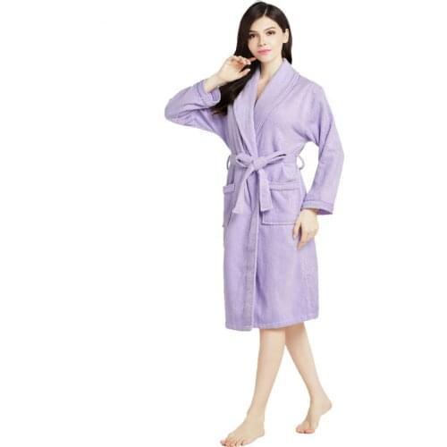Fleece solid bath robe eco friendly coral Tower fabric bathrobes kimono robe sleepwear robe sets gown for women and men