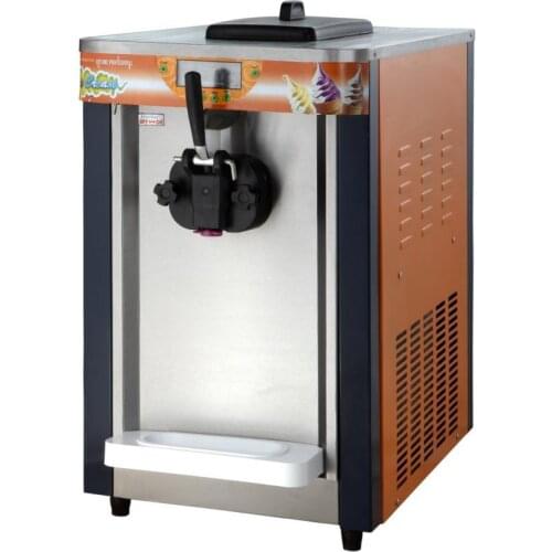 Hot sale single flavor 16L table top soft Ice Cream Making machine commerical counter top ice cream maker 220v
