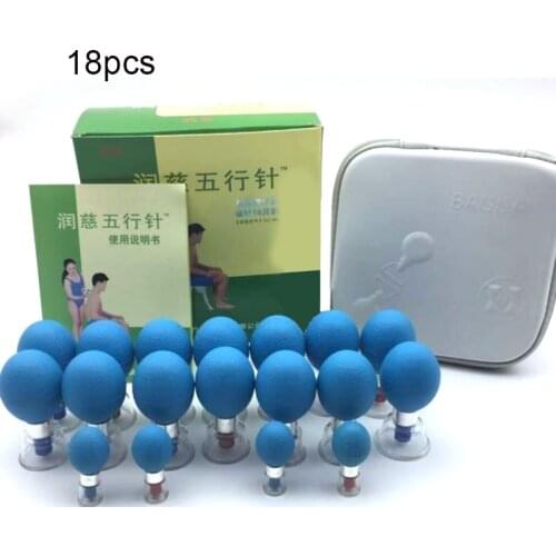 Magnetic Acupressure Suction Cups Anti Cellulite Vacuum Cupping Magnetic Therapy Acupuncture Body Massager Jar Cupping Cans Set