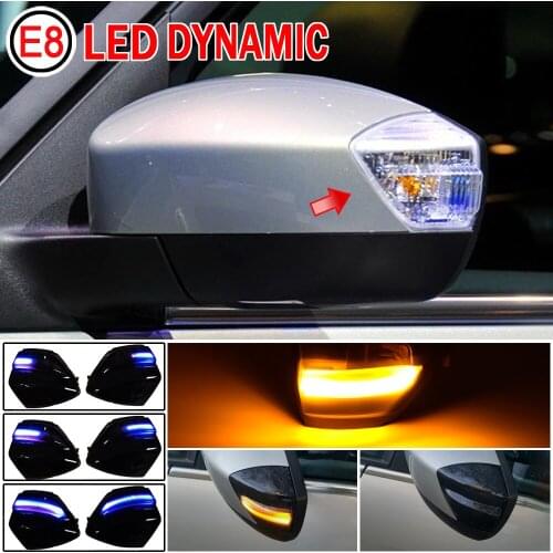 2X For Ford S-Max 07-14 Kuga C394 08-12 C-Max 11-19 LED Dynamic Turn Signal Light Side Mirror Sequential Blinker Indicator Lamp