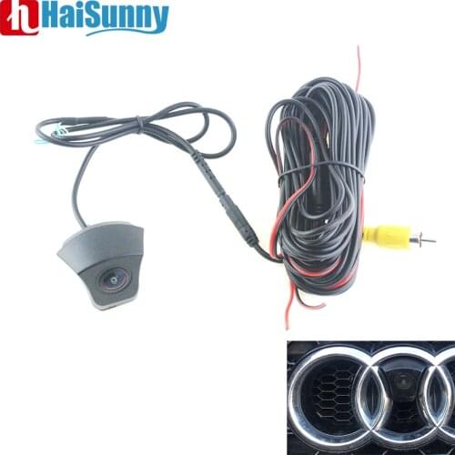 HaiSunny Full HD Front View Camera For Audi Q3 TT Q7 A6 C7 A4 B9 A5 Q5 A1 A3 A7 Night Vision Fisheye Lens Car Wide Angle Sony