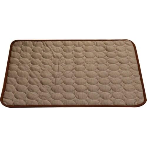 50LB Summer Dog Sleeping Mat Pet Cat Washable Large Ice Silk Cooling Pad Blanket Cushion for Cats Dogs Kennel Sofa Bed Floor