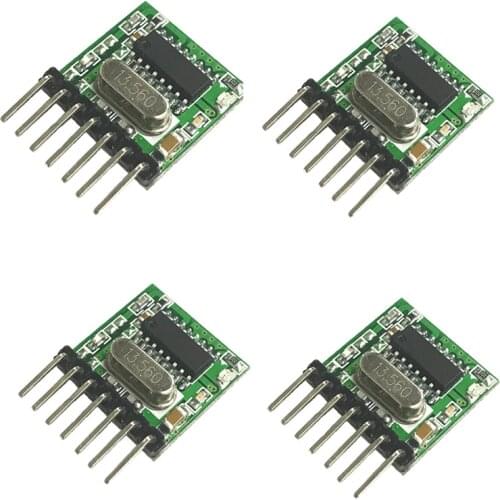 433Mhz transmitter Encoding module EV1527 2262 Coding 4 channel Wireless Remote Superheterodyne RF control WL102-341*4pcs