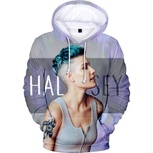 New singer Halsey 3D Hoodies Men/Women Popular Casual High Quality Sweatshirt 3D Print Halsey Personality Fashion Hoodie