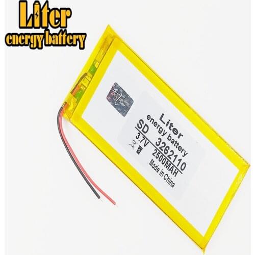 Polymer battery 3262110 3.7V 2500mAh 3060110 MID Tablet PC battery with protection board