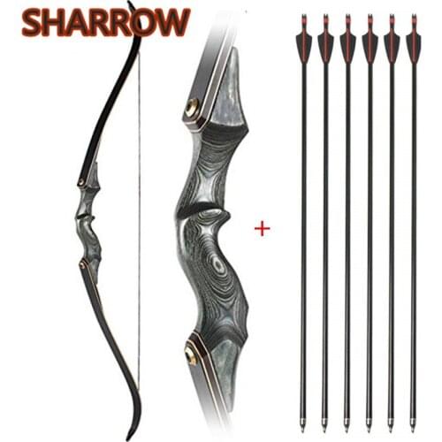 30-60lbs 60Inch Archery Takedown Recurve Bow Right Hand Hunting Bow With SP 500 Glassfiber Arrows Hunting Shooting Accessories