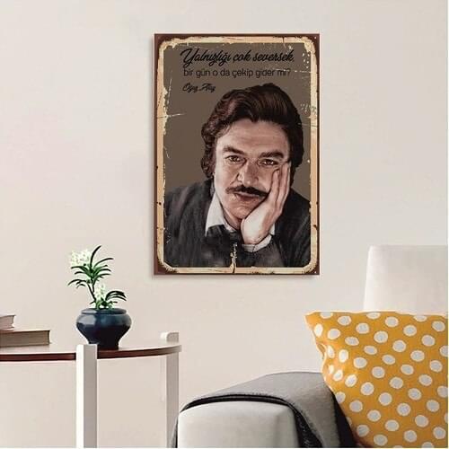 The edict Gift Oğuz Atay Wood Retro Poster