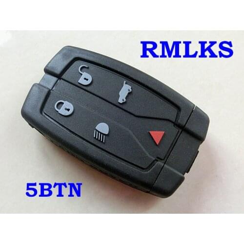 RMLKS NEW Replacement 5 Button Uncut Blade Car Key Fob For Land Rover Freelander Remote Flip Fob Car Key Shell HU101 blade
