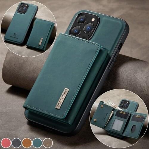 Luxury Card Holder Leather Flip Case For iPhone X XS 11 12 Pro Max XR 7 8 Plus Business Wallet Kick Stand Phone Etui Cover Coque