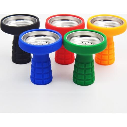 Silicone Hookah Bowl with Stainless Steel Mesh Unbreakable Shisha Tobacco Container Narguile Sheesha Chicha Cachimba Accessories