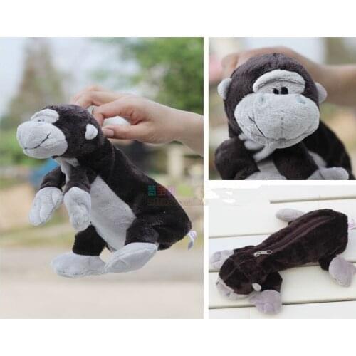 Super cute 1pc 25cm naughty friend orangutan plush school little bag toy children gift