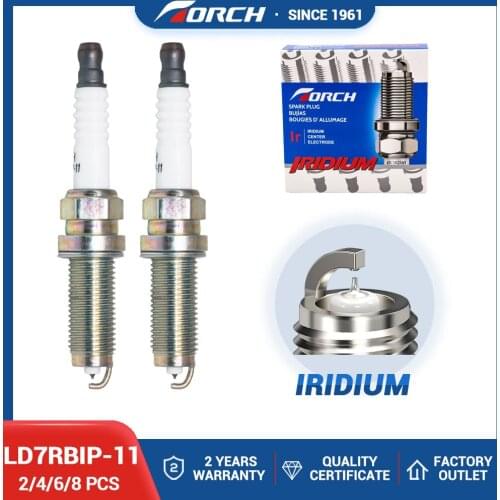 Candle Replacement for NGK DILZKAR7C11S/DILZKAR7C11S Spark Plug Iridium Platinum Torch LD7RBIP-11 Ignition System