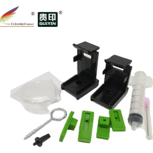 T15) professional refill holder ink suction tool clips for HP and for Canon cartridges with printhead with accessories