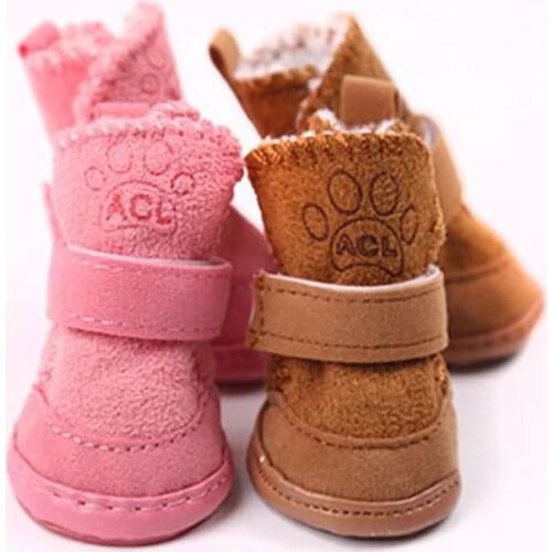 Warm Pet Dog Cat Winter Shoes For Dogs Non-slip Dog Snow Boots Shoe Perro Best Selling