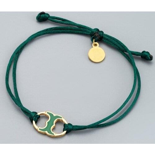 Zlxgirl Adjust stainless steel bracelet of women party gifts fashion multicolor leather adjustable size bracelet couple jewelry