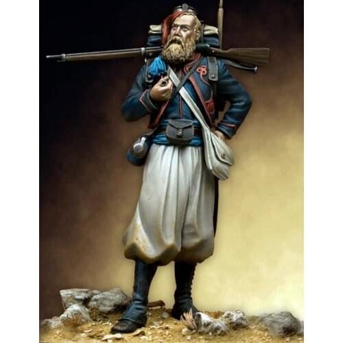 1/24 75mm Officer Soldier of French Zouave toy Resin Model Miniature Kit unassembly Unpainted
