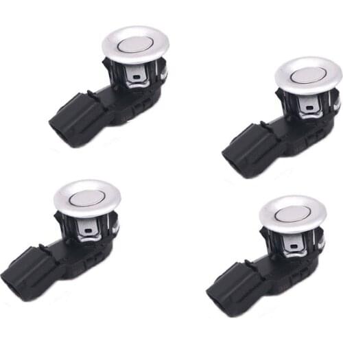 4PCS For Toyo-ta 89341-60050 48500 White Color PDC Parking Ultrasonic Sensor