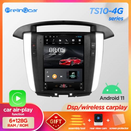 64G ROM Vertical screen android 10.0 car gps multimedia video radio player in dashboard for Toyota innova 2007-2014 navigation