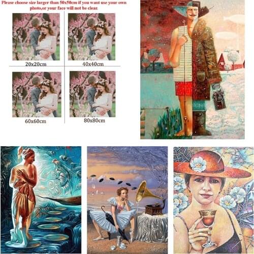 Diy Diamond Painting Custom Figure Painting Noble Square Diamond Round Diamond Full Diamond Cross Stitc Mosaic Home Decora