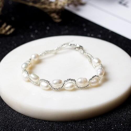Baroque freshwater pearl girlfriends bracelet female student temperament tassel design beads beaded hand