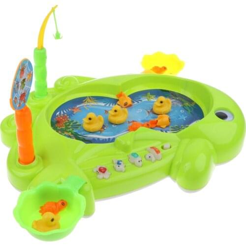Baby Educational Toy Fish Electric Magnetic Fishing Toys Game Kids Birthday Gift