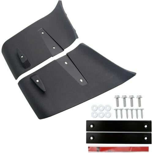 1 Pair ABS Car Bumper Diffuser for Ford Mustang 2018-2019 GT R Style Rear Bumper Diffuser Valance Aero Foil Kit