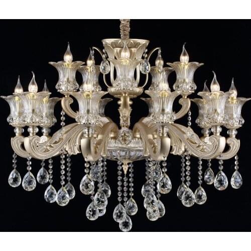 European Crystal Chandelier Candle Lamp Room Dining Room lights Creative Led European Lamp Bedroom Candle Led Lamps