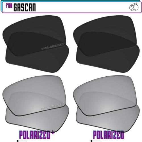 EZReplace Polarized Replacement Lenses for - Oakley Gascan Sunglasses - BlkSirP Plus-BlkSirP