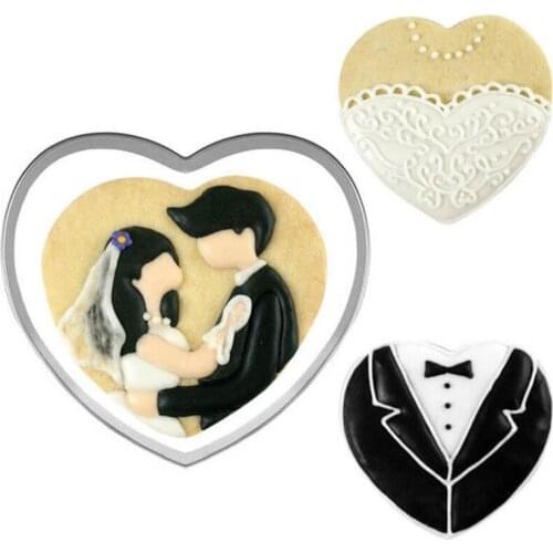 Heart Shape Cookie Cutter Cake Decorating Tools Fondant Sugarcraft Candy Cupcake Biscuit Mold DIY Baking Tools