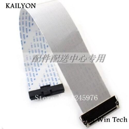 Flexible Flat FFC Cable 30 Pin 1.0 Pitch Oppsite Direction W/ Connector & Clip for TTL LCD Monitor 25cm*3.1cm Free Shipping