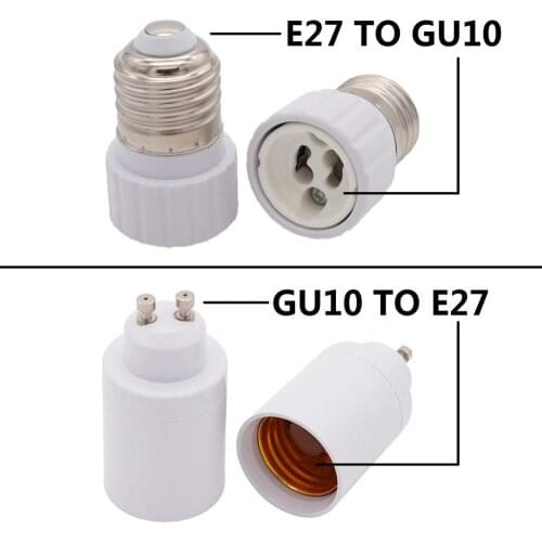 GU10 to E27 Fireproof Material lamp Holder E27 TO GU10 Converters Socket Adapter light Bulb Base Type
