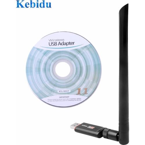 Kebidu Dual Band USB 3.0 1200Mbps USB Wifi Lan Dongle Adapter RTL8812AU Wireless Network Card with Antenna for Laptop Desktop