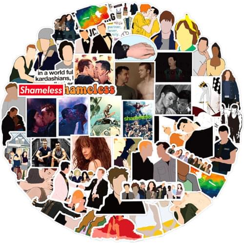 10/30/50pcs/pack Classic TV Show Shameless Stickers For Notebook Motorcycle Skateboard Computer Mobile Phone Cartoon Toy Trunk