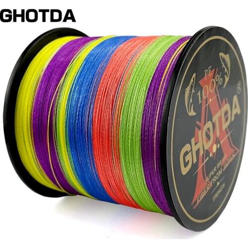 GHOTDA Fishing Line 300M 8 Strands 4 Strands Braided Fishing Line Multifilament PE Line