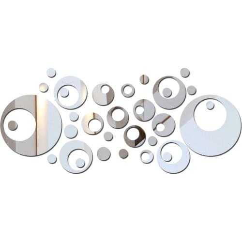 New promotion stars Europe 3d acrylic mirror wall stickers sticker home decoration decor modern design