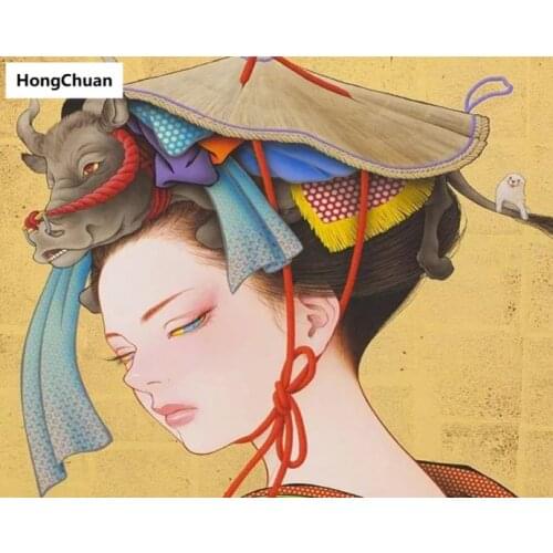 Beautiful girl new product diamond painting diy diamondinlaid handmade5d diamond embroidery crossstitch kit home decoration gift