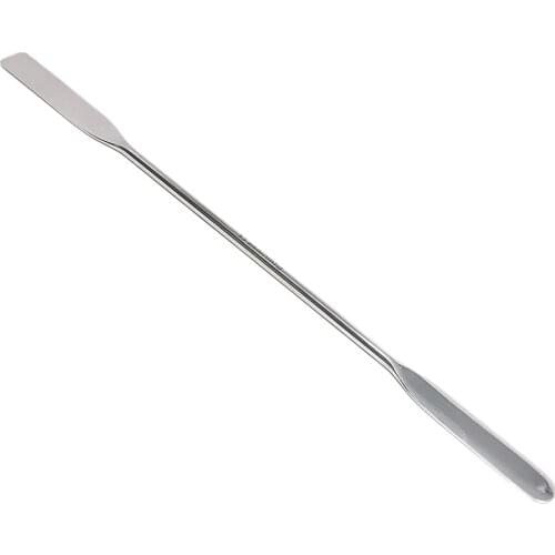 Scientific Labwares Lab Micro Double Ended Spatula Square/Round End Flat Ends 175 MM Length Stainless Steel Technician Supply