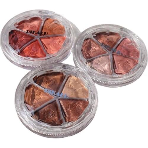 Five-color Petal Blush Eyeshadow Bean Paste Earth Matte Pearlescent Lazy Waterproof Eyeshadow Palette Makeup Shimmer TSLM2