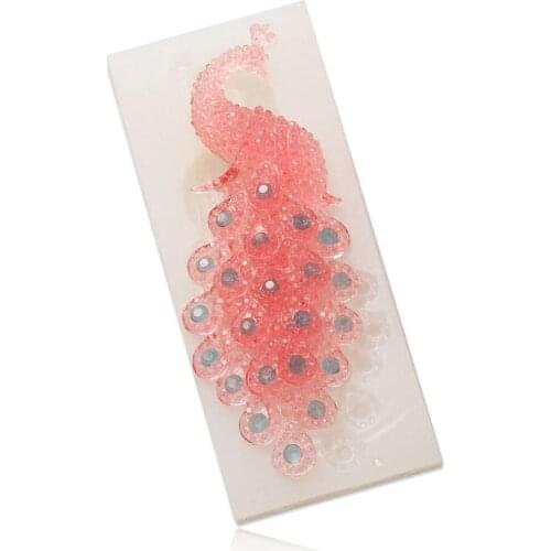 Peacock Silicone mold fondant mold cake decorating tools chocolate gumpaste mold