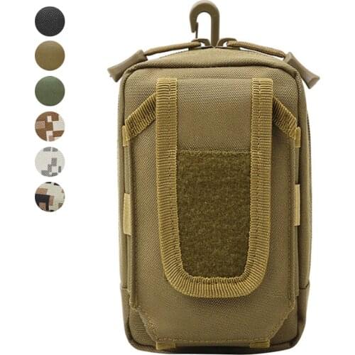 600D Tactical Waist Bag EDC Molle Tool Zipper Waist Pack Outdoor Military Fanny Pack Accessory Durable Belt Pouch Hunting Fishin