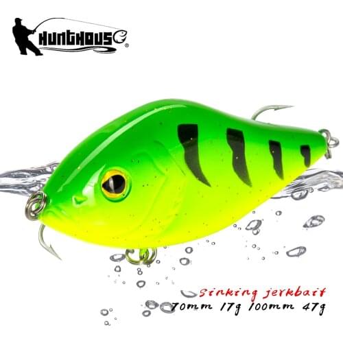 Hunt house fishing lure musky pike slider sinker fishing VIB jerkbait lure 7&10cm crankbaits jerkbaits fishing pike leurre pesca