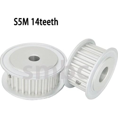2pcs S5M 14teeth high torque synchro-pulley Timing Belt Pulleys Belt width 10 15 25