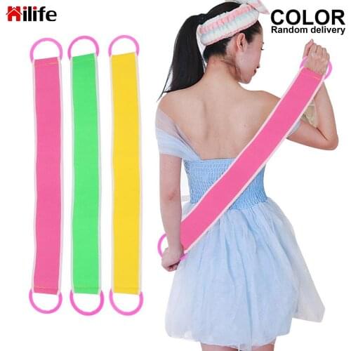 With Pull Ring Bathroom Products Back Scrub Bath Towel Exfoliating Massage Household Merchandises Scrubbers