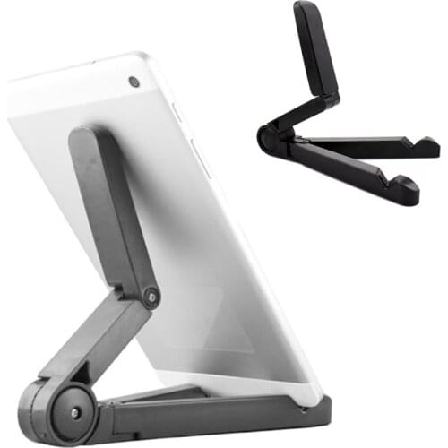 Foldable Tablet Holder Adjustable Desktop Table Desk Support For iPad Phones Folding Phone Holder