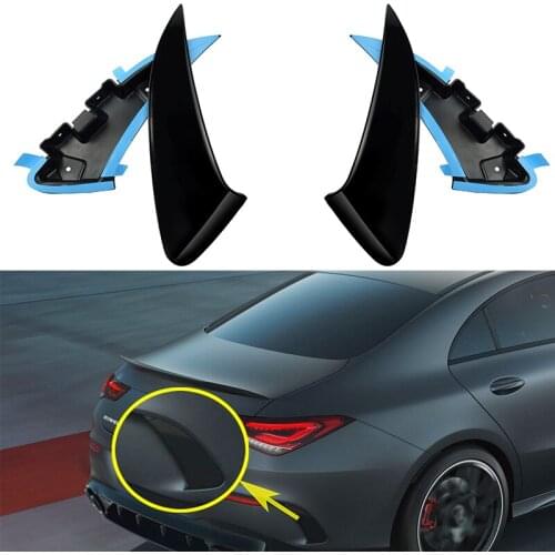 For Mercedes Benz W118 CLA35 CLA45 CLA180 CLA200 CLA250 AMG 2020 2021+ Rear Bumper Fins Spoiler Canard Splitter Potector Cover