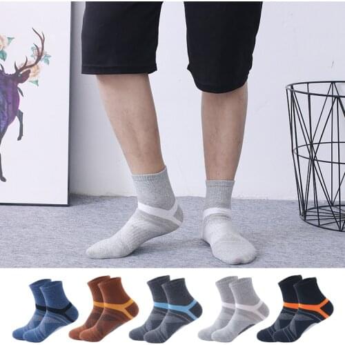 Men Women Fitness Sport Socks Running Bike Cycling Hiking Black Outdoor Basketball Football Soccer Breathable Cotton Sock