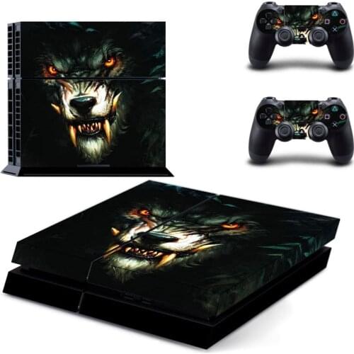 Wolf Style PS4 Skin Sticker for Playstation 4 Console & 2 Controllers Decal Vinyl Protective Skins Style 4
