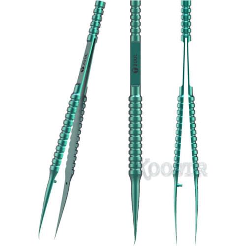 2UUL Green Titanium alloy Ultra-precision Fingerprint Tweezers for mobile phone Repair BGA motherboard chip IC flying lead
