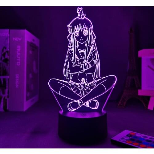 Anime Decoration Led Panel Lights Fruits Basket Tohru Honda Kids Night Light Led Lights Bedroom Decoration USB Light